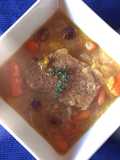 Seitán de kamut con salsa de naranja