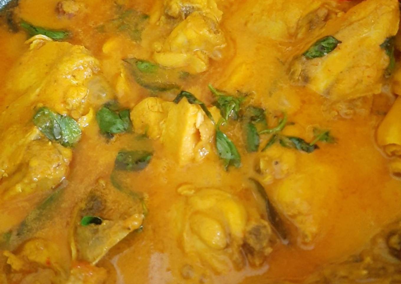 Ayam woku kuah (tidak pedas)
