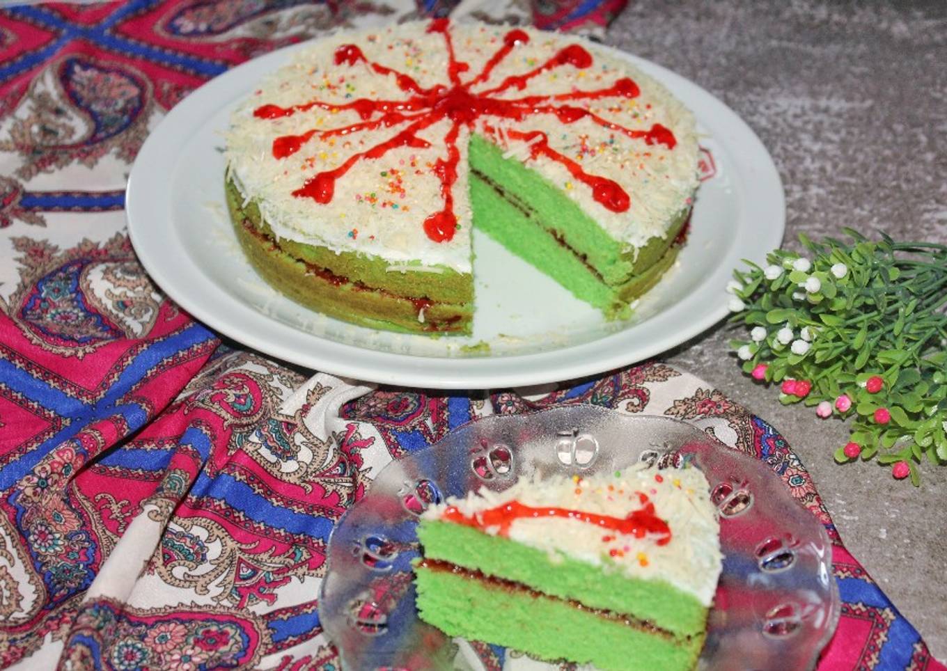 Kue ultah pandan ekonomis