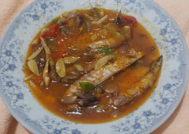 Resep Sarden Pindang (ikan cue) bumbu alami yang Lezat