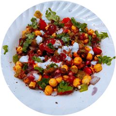 A picture of Dry rosted chana chaat.