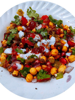 A picture of Dry rosted chana chaat.