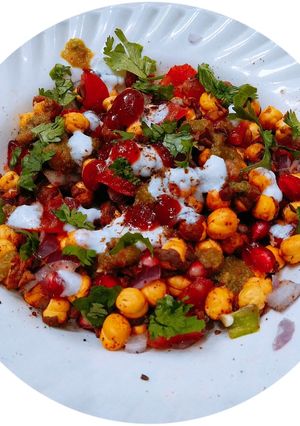 A picture of Dry rosted chana chaat.