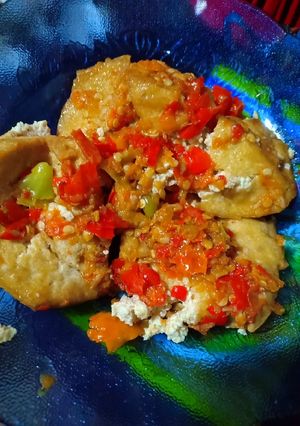 Foto resep Tahu geprek. (Bukan tahu gejrot) 😋