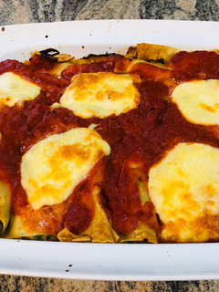 Φωτογραφία της συνταγής Cannelloni με γέμιση τυρί-κιμά και κόκκινη σάλτσα
