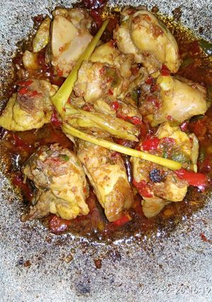 Foto resep Ayam ungkep bumbu cabe