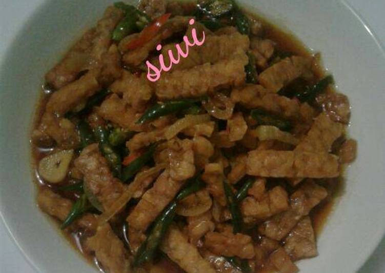 Tempe Masak Cabe Ijo