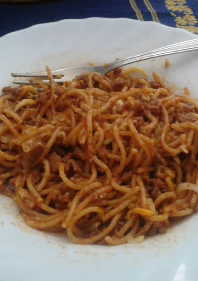 Una foto de Pasta con carne picada o chorizo en la multicooker 12 en 1 Moulinex