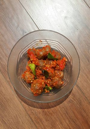 Foto resep Bakso Pedas