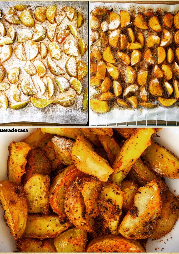 Una foto de Patatas gajo/deluxe al horno
