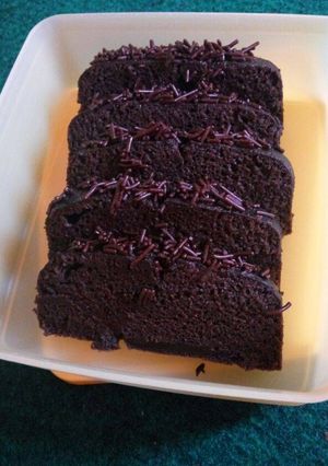 Foto resep Eggless Steamed chocolate cake