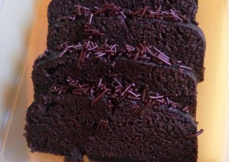 Proses mengolah Eggless Steamed chocolate cake Anti Gagal