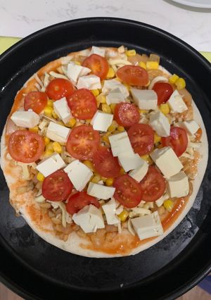 Hình của món Pizza chay.
