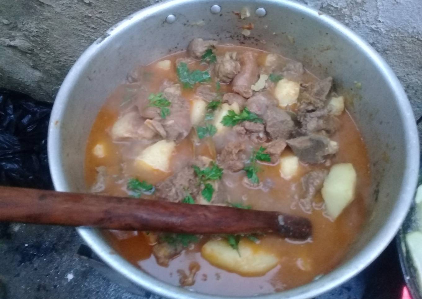 Beef stew with potatoes