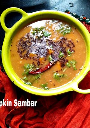 A picture of Pumpkin Sambar.
