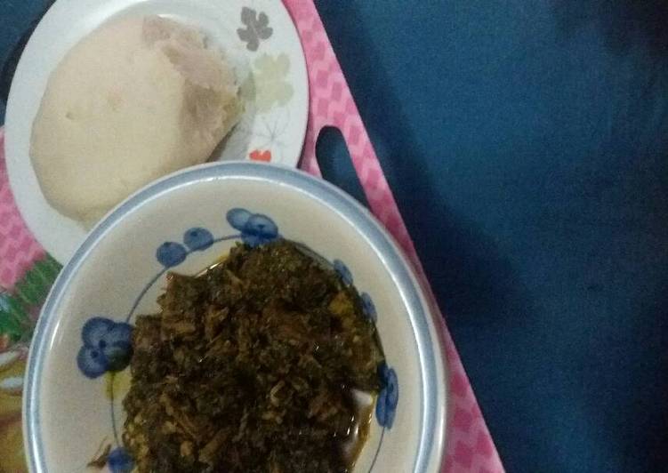 How to Make Favorite Semo and Afang Soup | Quick Recipe For Two