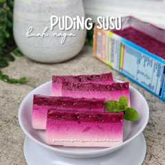Puding Susu Buah Naga Sat Set-レシピのメイン写真