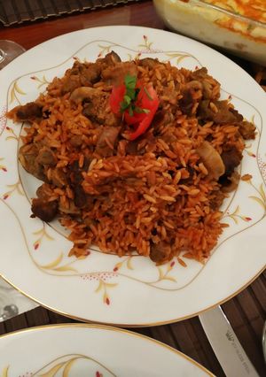 صورة لوصفة طاجن لسان عصفور بالكبد والقوانص