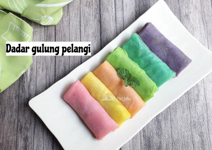 Resep Dadar Gulung Pelangi Oleh Mama Fathan Cookpad