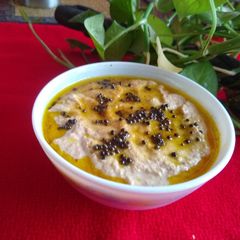 Chana dal and peanut chutney A picture of Chana dal and peanut chutney.