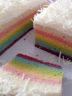 Foto resep Rainbow Cake Kukus