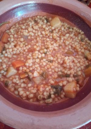 صورة لوصفة بركوكس بالطريقة القبائلية