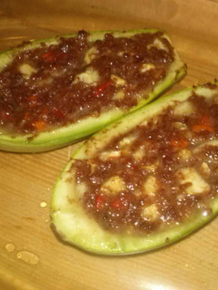 Una foto de Calabacines rellenos de carne