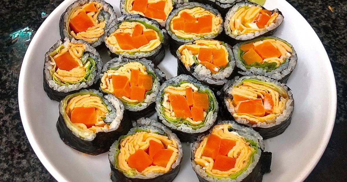 Sushi Trứng Cà Rốt Siu Healthy