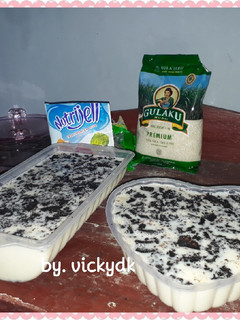 Foto resep Puding susu oreo