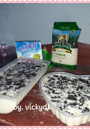 Foto resep Puding susu oreo