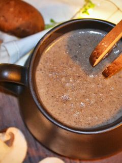 صورة لوصفة شوربة الفطر بالكريمة