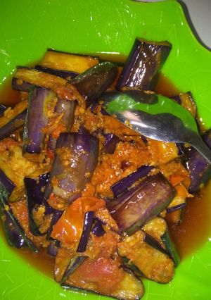 Foto resep Sambel balado terong ungu.