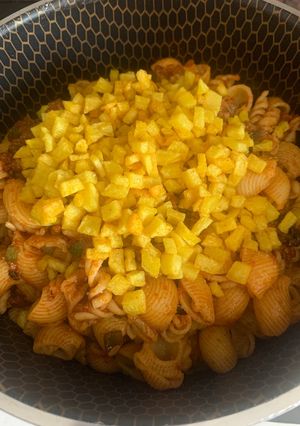 عکسی از دستور ماکارونی با گوشت چرخ کرده