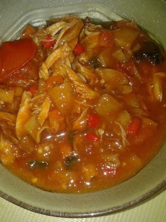 Resep Suwir Ayam Pedas Manis Anti Gagal