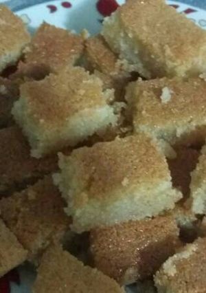 صورة لوصفة بسبوسه بالزبادي