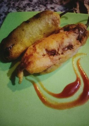 A picture of Stuffed mirch pakodi.