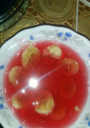 صورة لوصفة جيلي الفراولة بالموز