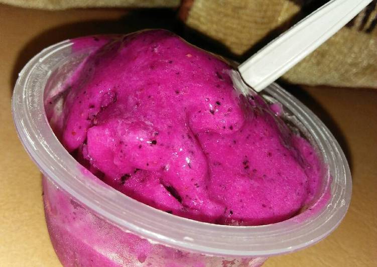 Resep Es krim buah naga yang Lezat Sekali