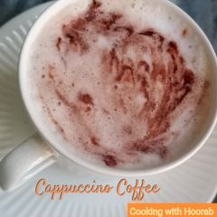 A picture of Cappuccino coffee without beater.