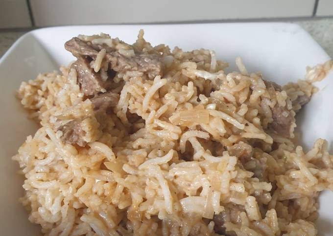 Step-by-Step Guide to Make Super Quick Homemade Beef stroganoff with rice