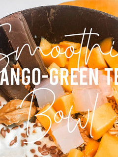 A picture of Fitness Recipes: Mango Green Tea Smoothie Bowl Recipe.