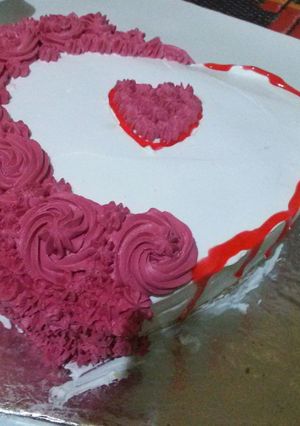 A picture of Red velvet cake #iftar with huma contest#iftaritime#cookpad pakistan.