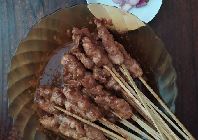 Resep Sate ayam madura (bumbu kacang) Anti Gagal