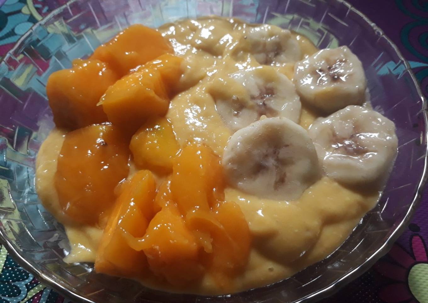 Smoothie oats buah (diet enak)