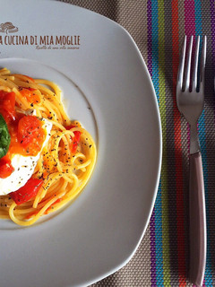 Foto di Spaghetti pomodorini e mozzarella di bufala