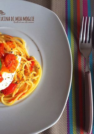 Foto di Spaghetti pomodorini e mozzarella di bufala