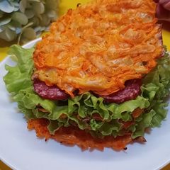 A picture of Carrot Flatbread (No Flour, Makes 6 Pieces).