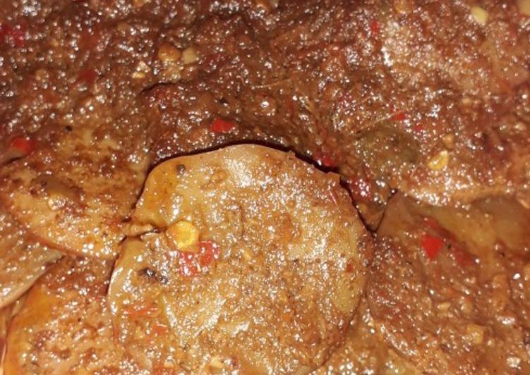 Semur jengkol pedes