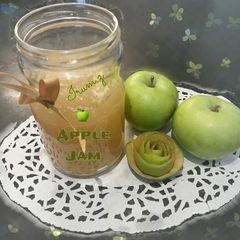 A picture of 🍏🍎Homemade Apple Jam🍏🍎 (made from homegrown apples).