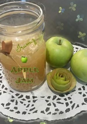 A picture of 🍏🍎Homemade Apple Jam🍏🍎 (made from homegrown apples).